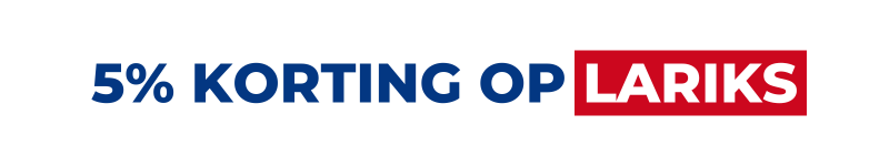 5% korting op lariks