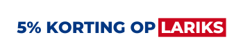 5% korting op lariks!