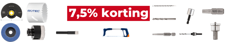 7,5% korting rotec!
