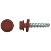 4.8x35 mm Bout dakpanprofielplaat rood RAL 3009 100 stuks