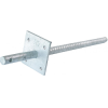 Pergolasteun rond 24 mm lengte 400 mm met geribbeld stift verzinkt