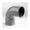 Bocht 160 mm 90 graden 2xmanchet