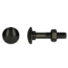 Slotbout 4.8 DIN 603/555 M6x30 BT/6st zwart