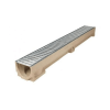 ACO Euroline goot L=1000mm incl. onderuitloop 110mm/vz.st.rooster (bestelartikel)