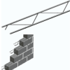 Murfor rond gegal. 50 mm 3.05 m1 binnenmuur