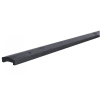 Grenen geschaafde afdekkap met sponning (6,1 cm) 3,5 x 8,5 x 180 cm t.b.v. rechtscherm, zwart gedompeld.