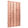 Douglas fijnbezaagde plankendeur op verstelbaar stalen frame, 19 mm, 100 x 190 cm, onbehandeld.