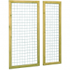 Grenen betonijzertrellis met maas 7,5 x 7,5 cm, in raamwerk 4,4 x 6,8 cm, 60 x 180 cm, groen geïmpregneerd.