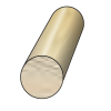 Grenen Rond 23 mm PEFC 70% onbehandeld lengte 270 cm