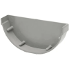 Mastgoot 100 mm grijs eindschot