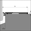 Dorpelprofiel opbouw Ellen 100 cm 50x3 mm ANB 7