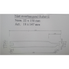 Geïmpregneerd rabat vuren 22x150 mm vuren (werkend 18x138 mm) lengte 510 cm
