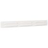 Nedco schoepenrooster aluminium met omgezette rand wit 370x40 mm