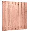 Douglas geschaafd plankenscherm 17-planks 18 mm 180 x 180 cm, onbehandeld. (bestelartikel)