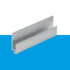 Inhaakstartprofiel aluminium keralit lengte 400 cm type 2808 (bestelartikel)
