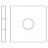 Vierkant sluitring HV100 Din 436 M10 Zn (11/30/3) verpakt per 100 stuks