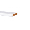 Neuslat meranti 18x54 mm wit gegrond K 40 mm lengte 490 cm