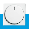 Draaiknop t.b.v. dimmer wit/wit Balance