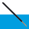 Vd Draad 1.5 zwart 100 m1