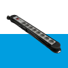 Luxe tafelcontactdoos + schakelaar en overspanningsbeveiliging 3 meter snoer 3x1,5mm²