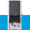 ProAQA voorbedraad WCD IP44 2V RA verticaal
