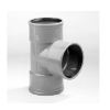 T-stuk 160 mm 90 graden 3xmanchet