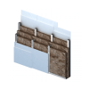 Knauf Acoustifit glaswolplaat 60x135 cm dikte 70 mm (inhoud pak 8,10 m2) R-waarde 1,85