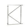 Stalen poortframe verstelbaar vuurverzinkt 150 x 155 cm.