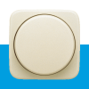 Draaiknop t.b.v. dimmer creme BJ