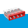 Wago 4v lasklem mini 4x0.5x2.5 verpakt per 20 stuks