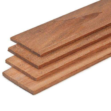 Hardhouten fijn bezaagde strip 6x100 mm lengte 400 cm