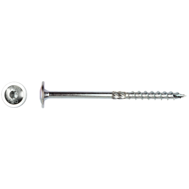 Tellerkopschroef 6x100 Zn (T30) verpakt per 100 stuks