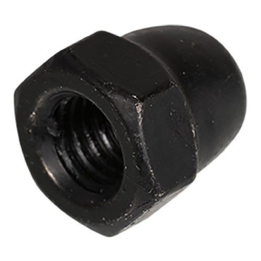 Zeskant dopmoer DIN 1587 M6 BT/12st zwart