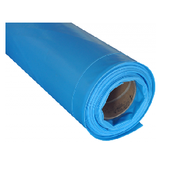 4 x 50 m1 Plastic blauw volle rol 200 m2 120mu  (M2)