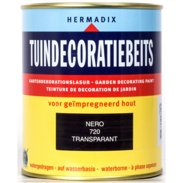Tuindecoratiebeits 720 nero zwart  750 ML