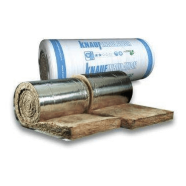 Glaswol 80 mm met spijkerflens type Knauf TR 312  breedte 60 cm ( inhoud 6,6m2) R-w 2,0