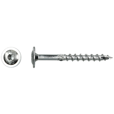 Tellerkopschroef  8x60 Zn (T40) verpakt per 50 stuks