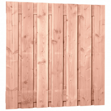 Douglas fijnbezaagd plankenscherm 15-planks 19 mm, 180 x 180 cm, onbehandeld.