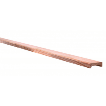 Douglas geschaafde afdeklat met sponning (6 x 1,2 cm) 2,8 x 8,5 x 180 cm, onbehandeld.
