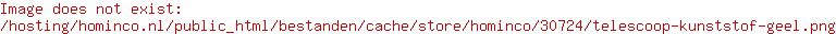Telescoop kunststof, geel