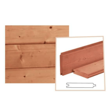 Redvision Blokhutprofiel geschaafd 28x145 mm lengte 300 cm