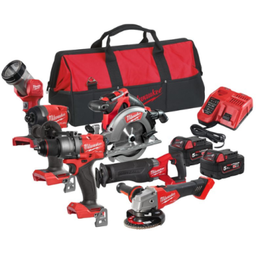 Milwaukee M18 FUEL™ Power Pack (M118FID, 2x M18B5, M12-18 FC, in HD Box) (bestelartikel)