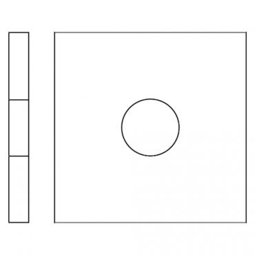 Vierkant sluitring HV100 Din 436 M10 Zn (11/30/3) verpakt per 100 stuks