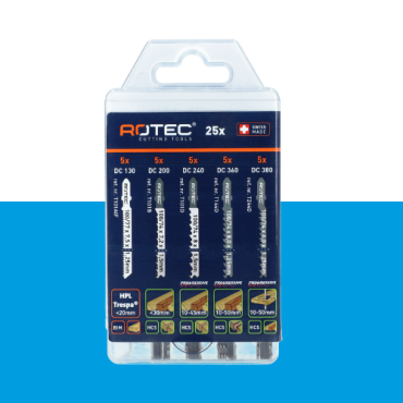 decoupeerzaagbladen set 25 dlg hout