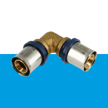 BONFIX Alu-pers kniekoppeling 16 x 16 mm 1st.