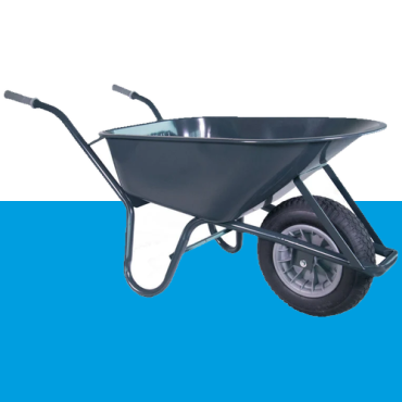 Bouwkruiwagen staal 85 L antraciet