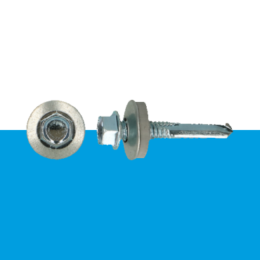 Zelfborende schroef BP nr 3 Ø6,3x38 mm verzinkt/Epdm verpakt per 200 stuks