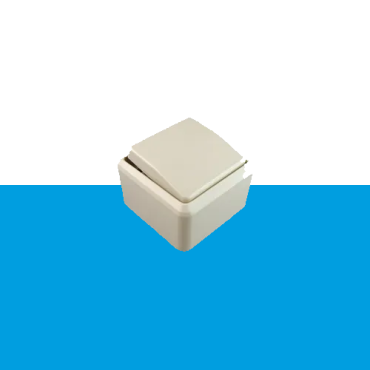 Opbouw Schak. 1-pol/wiss creme
