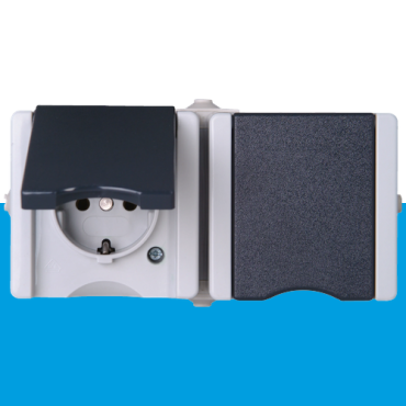 ProAQA voorbedraad WCD IP44 2V RA horizontaal
