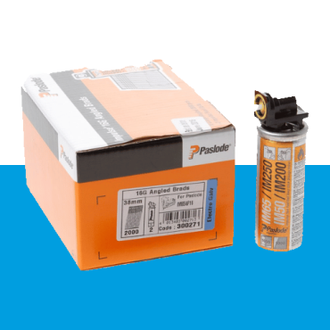 Paslode afwerknagel schuin 16x38mm RVS IM65